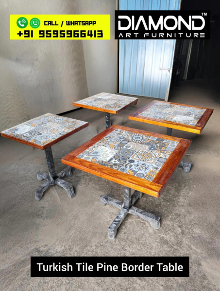 Turkish Tile Pine Border Table