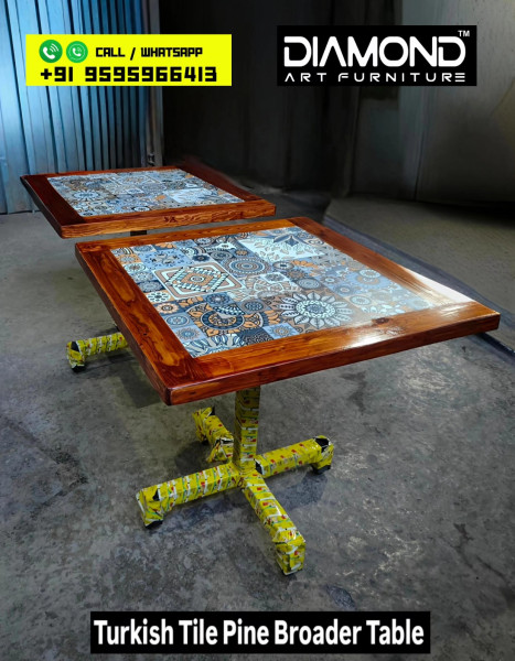 Turkish Tile Pine Border Table