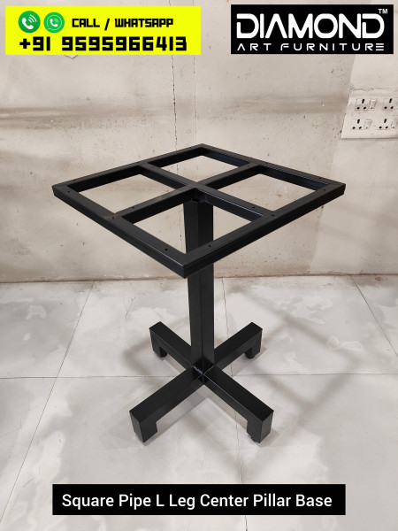 Square Pipe L Leg Center Pillar Base