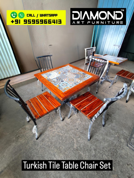 Turkish Tile Table Chair Set
