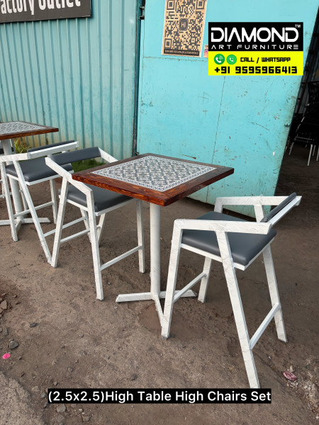 (2.5x2.5) THigh Table High Chair Set